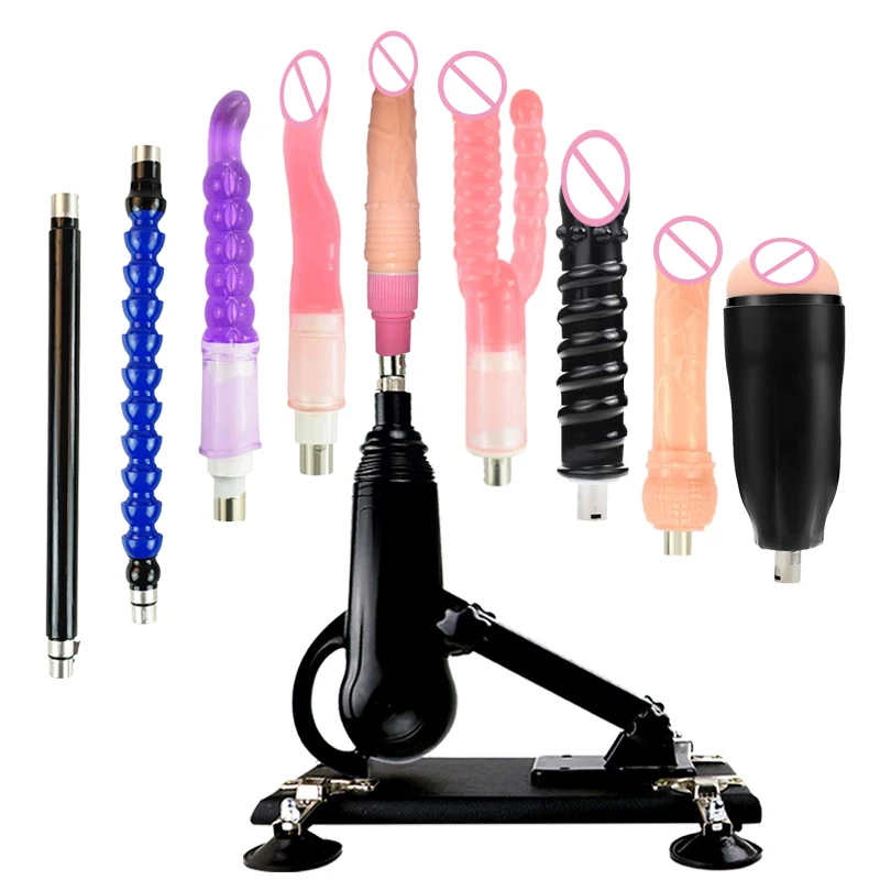 Portable Autotmatic Telescopic Sex Machine Thrust Gun for Women and Men Sex Toys Adjustable Love Machine with 3XLR Attachments