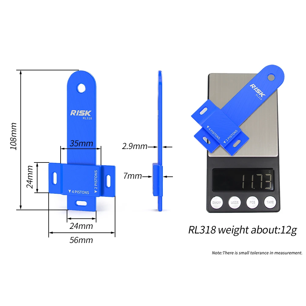 RISK Bike Bicycle Hydraulic Disc Brake Caliper Piston Unilateral Moving Tool Spreader Press Tool Reset Repair Adjustment Kit