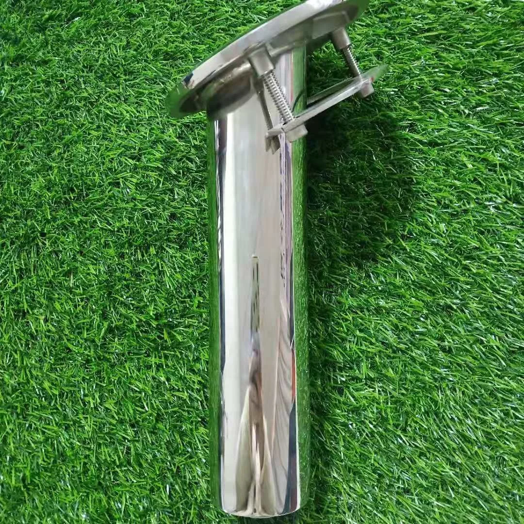 STTL 15 Degree Stainless Steel Flush Mount Fishing Rod Holder Marine-Grade Anti-Rust Shockproof for Boat/Deep Sea Fishing