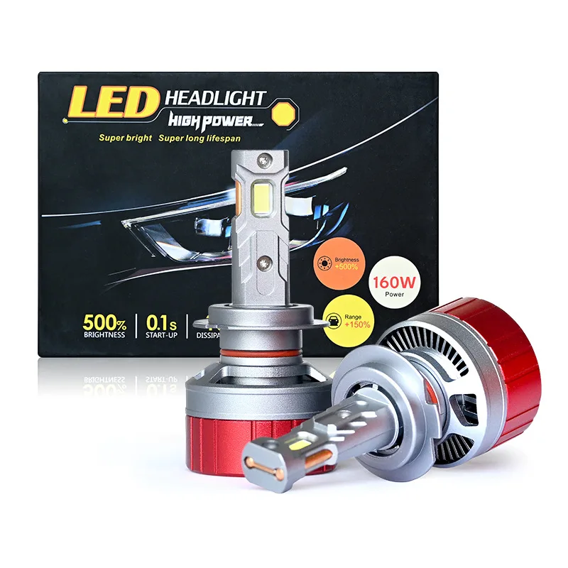 

New 80W High Power Super Bright Car LED Headlight H11 H4 H7 9005 High/Low Beam Waterproof 12V Upgrade