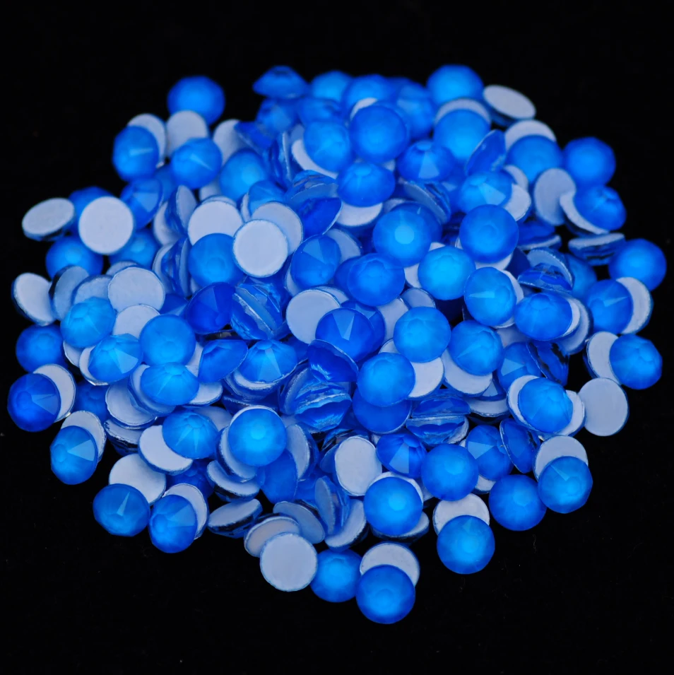 PUBRILEX-Xirius Crystal 288 Stück Neon Strass 8 große 8 kleine nicht heißfixierbare flache fluoreszierende Strasssteine für DIY Nagelkunst und Kleidung – Detail 6
