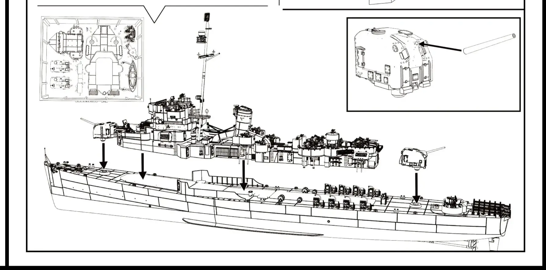 

SSMODEL SSC598 1/400 1/300 1/600 1/450 Комплект военной модели USS Buckley Class Coolbaugh Frigate DE-217 Полный корпус
