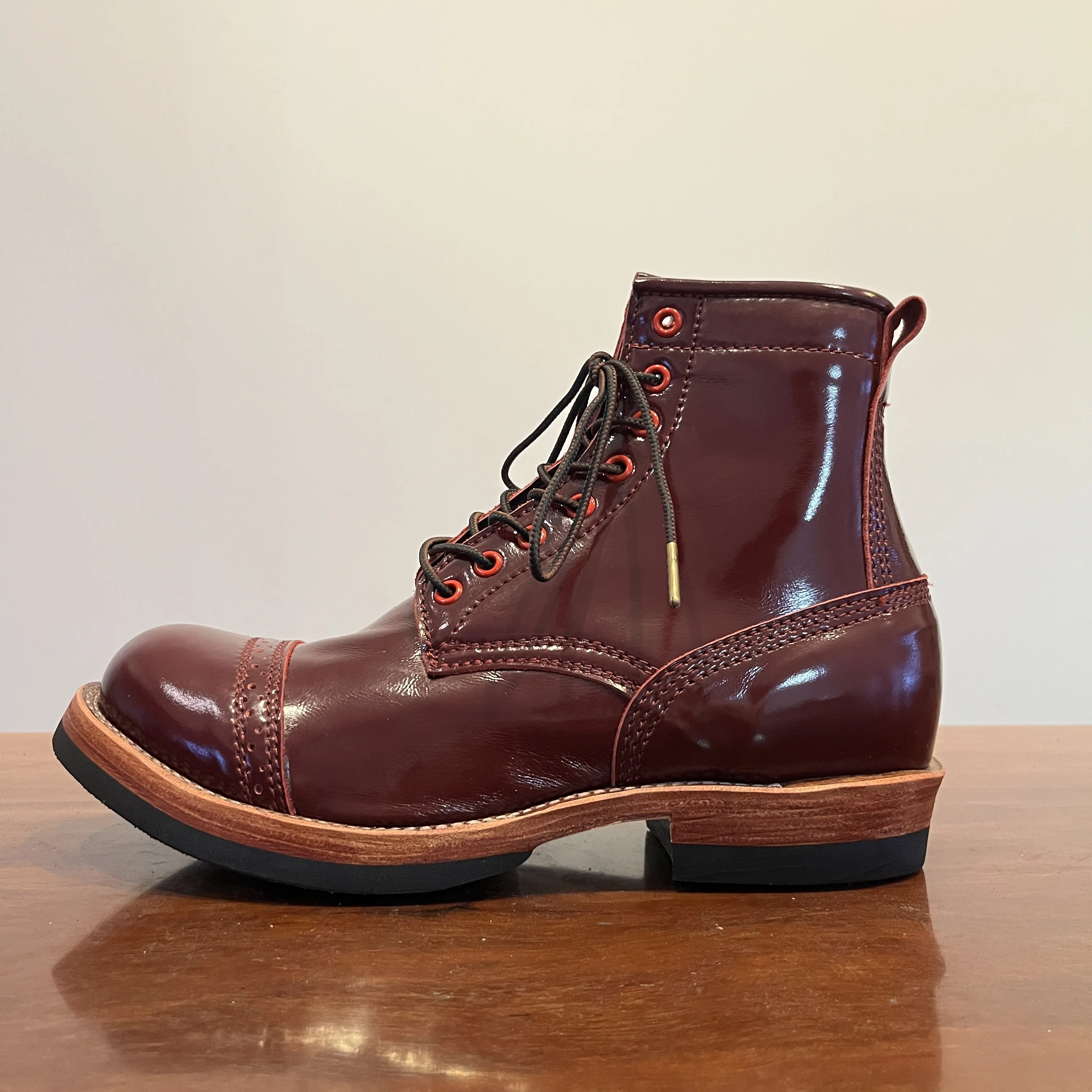 C531 RockCanRoll Size 35-50 Super Quality Genuine Italian Cow Leather Handmade Durable Goodyear Welted American Work Boots