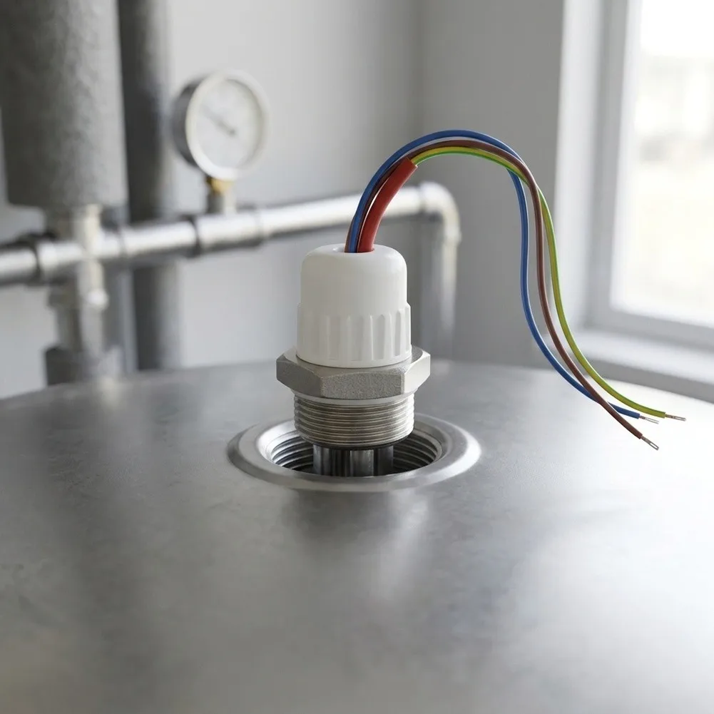 Electric Heating Tube for Pressurized Solar Water Heater Systems 20cm Length For Stainless Steel Body Pre-Stripped Wiring