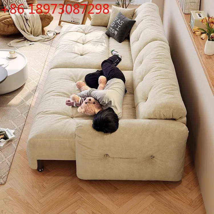 

Электрический диван Cloud для гостиной, кремовый ветер, телескопическая человеческая будка, ткань, ленивый многофункциональный диван-кровать