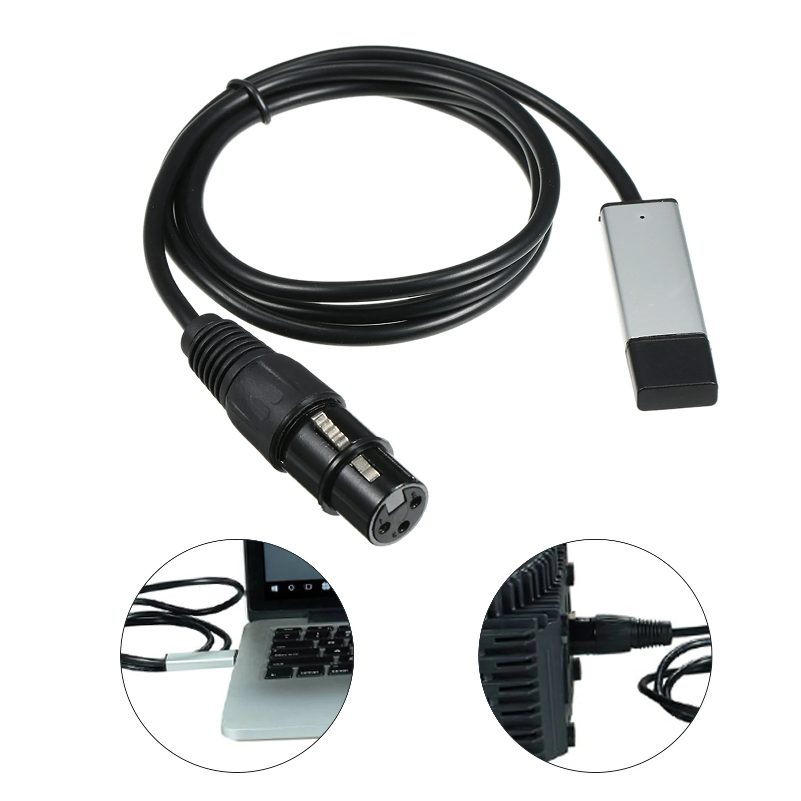 USB to DMX 인터페이스 어댑터, LED DMX512 컴퓨터 PC 무대 조명 컨트롤러 조광기