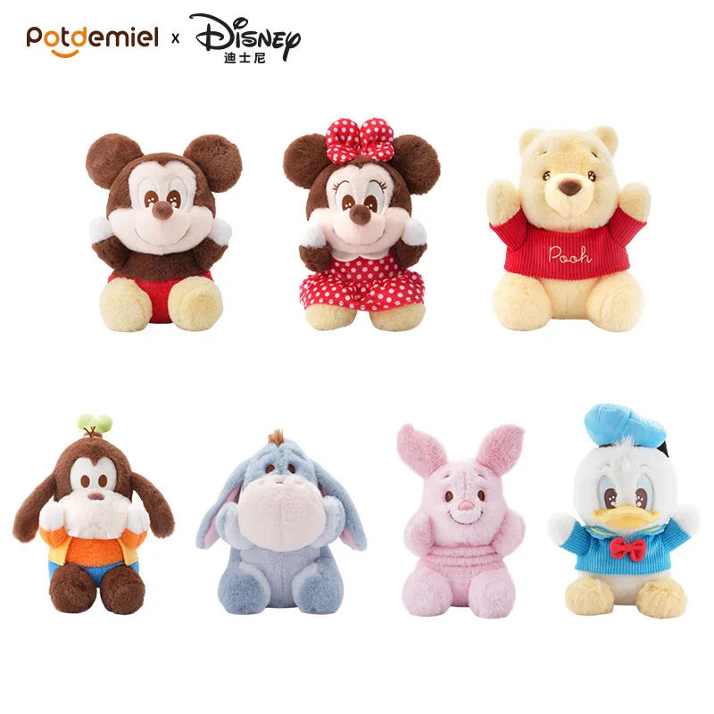 Disney Minnie Goofy Judy Nick Plush Toys Lovely Fluffy Soft Stuffed Dolls Girls Winnie Bear Donald Duck Companion Plush Toys
