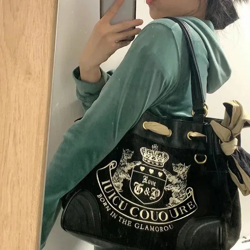 2026 Y2K Women Vintage Retro Chic Embroidery Handbags Ladies Large-Capacity Tote Bag Girl Shopping Shoulder Bag Women's Purses view 5