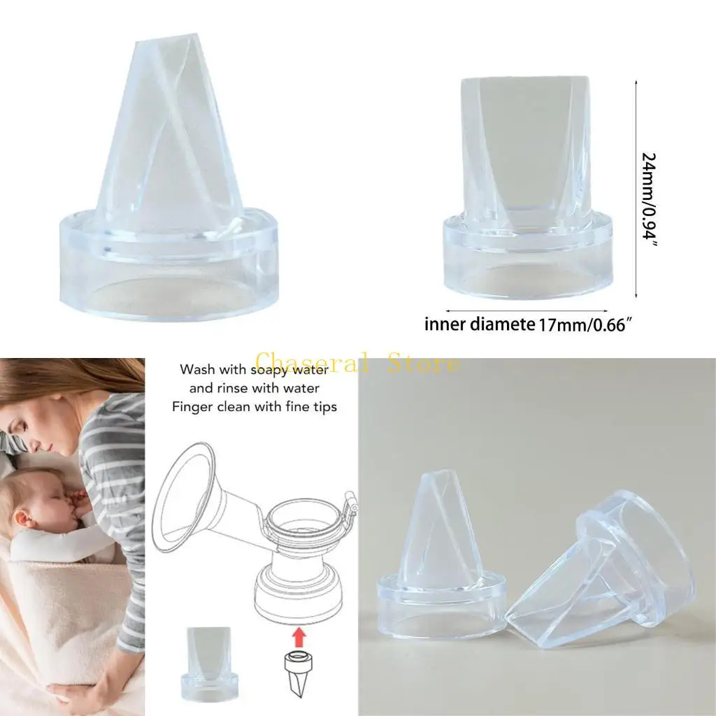 E7CE Rubber Valves Duckbill Valves Comfortable Silicone Breast Attachment Optimize Milk Collection & Suction Experience