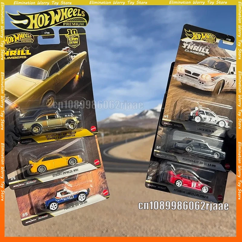 

Коллекционная модель автомобиля Hot Wheels Premium 1/64 Thrill Climbers FPY86: Subaru, Porsche, Lancer EVO, Lancia, Benz 300 – идеальный подарок на день рождения