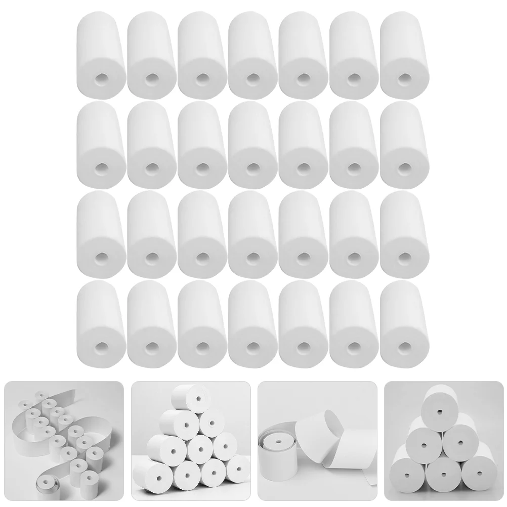 25 Rolls Receipt Multipurpose Thermal Paper Heat Sensitive Papers Printing White