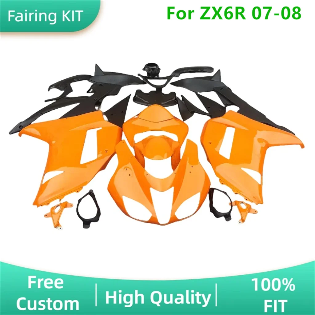 

Комплект обтекателей мотоцикла для Kawasaki ZX-6R 636 07 08 ZX 6R 2007 2008 ZX6R ABS пластик для шоссейных гонок Ремонт кузова Запчасти для вторичного рынка