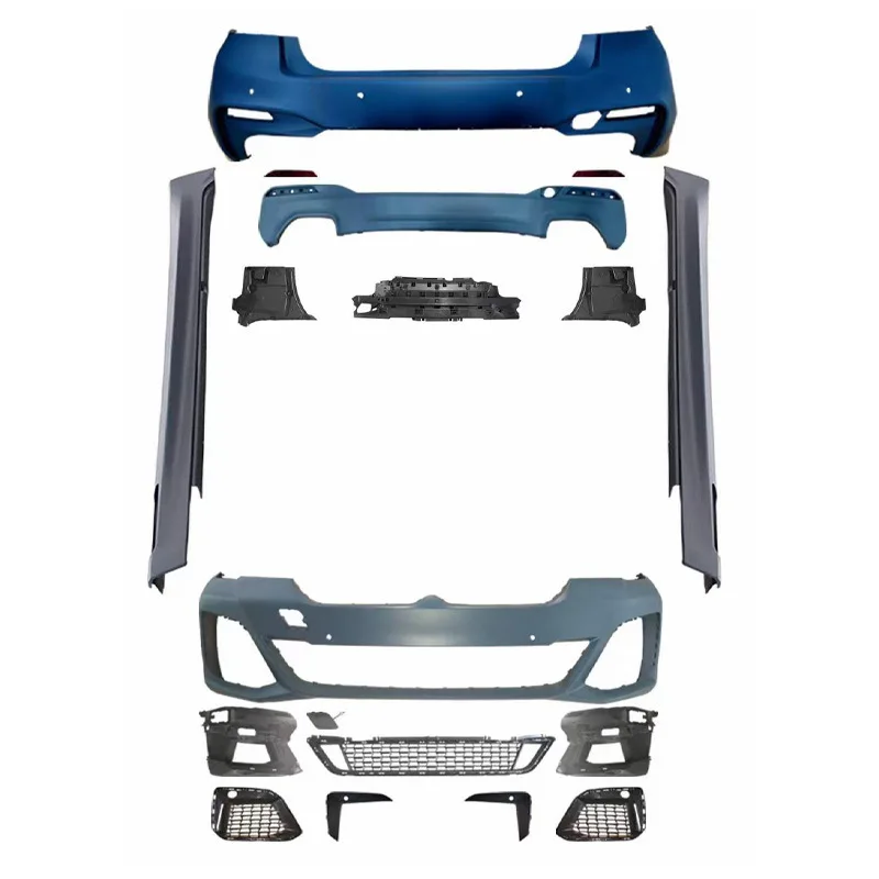 Suitable for BMW 5 Series body kit G30G38 later modified MTech front and rear bumper assembly side skirts 21-23