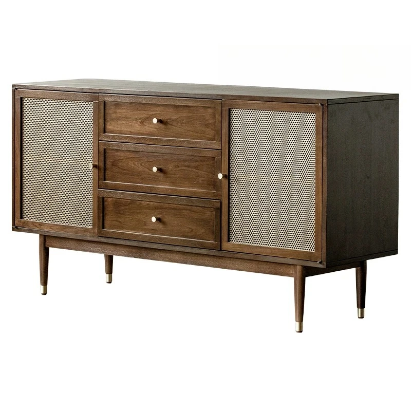 

Чайный шкаф из цельного дерева в скандинавском стиле, современный минималистичный сервант, светлый роскошный домашний входной шкаф