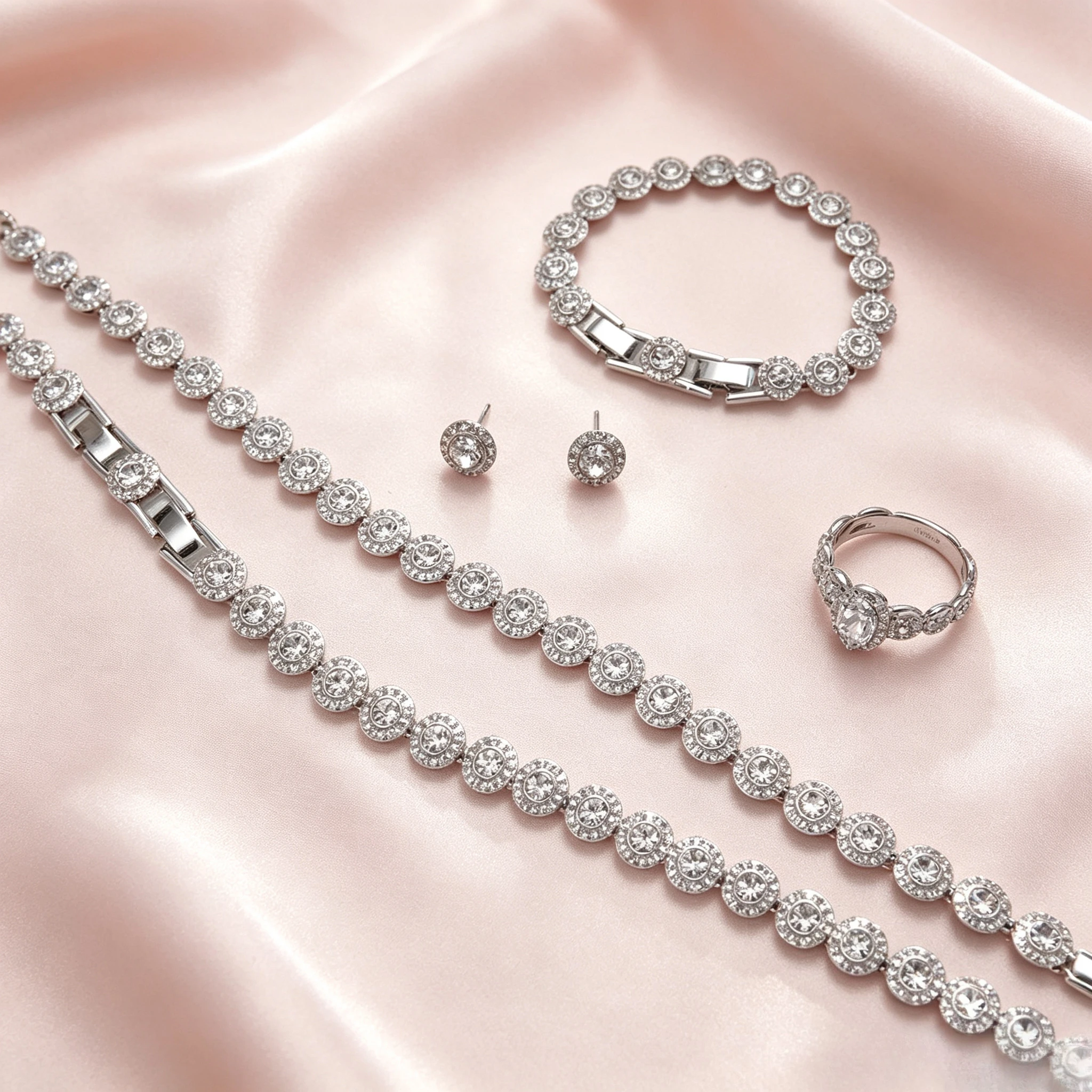 2026 New Original High Jewelry Set Collection Charming for Women Necklace Earrings Bracelet Best Wedding Gift