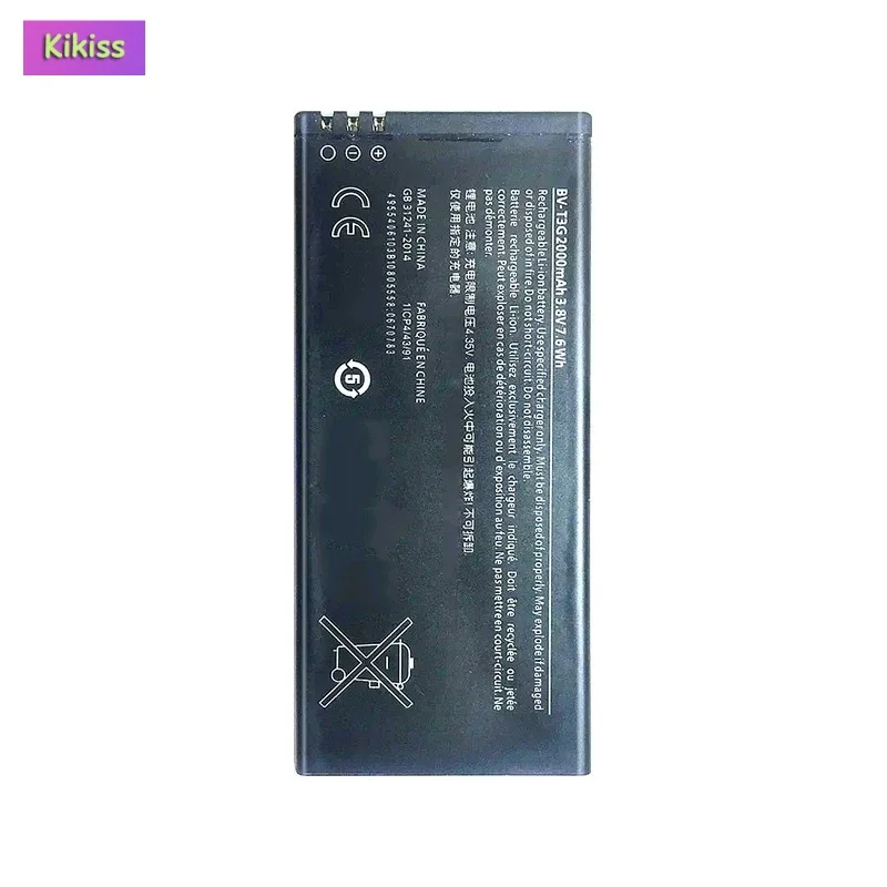 Replacement Mobile Phone Battery For Nokia Microsoft Lumia 650 RM-1154 BVT3G BV T3G BV-T3G 2000mAh