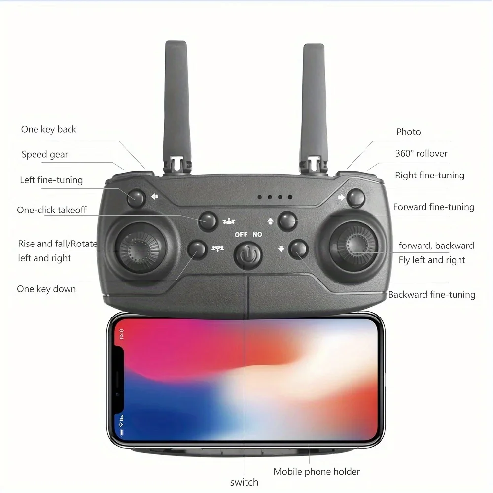 Follow – quadrirotor télécommandé UAV, double caméra HD pour débutants, apprendre à voler, outils, préparer des cadeaux de noël pour les enfants