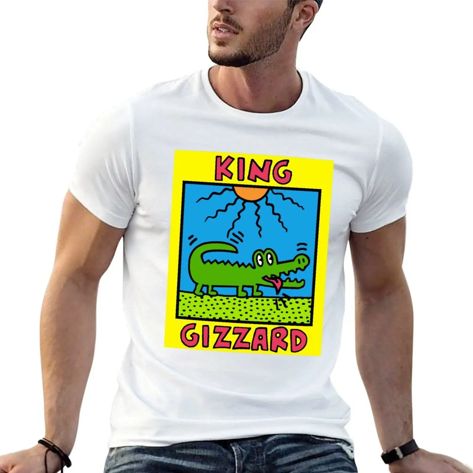 King Gizzard Design - Toutes les recettes sont destinées à une œuvre caritative T-shirt pour homme, t-shirt de créateur, t-shirts drôles, t-shirt à humour noir, t-shirt de luxe pour homme