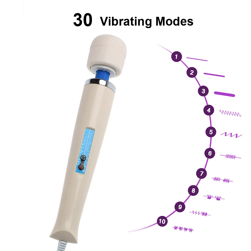 31cm Big Magic Wand EU Plug Vibrators Women Masturbator Body Massager Clitoris Vagina Nipple Stimulator Erotic Toys For Sex Shop