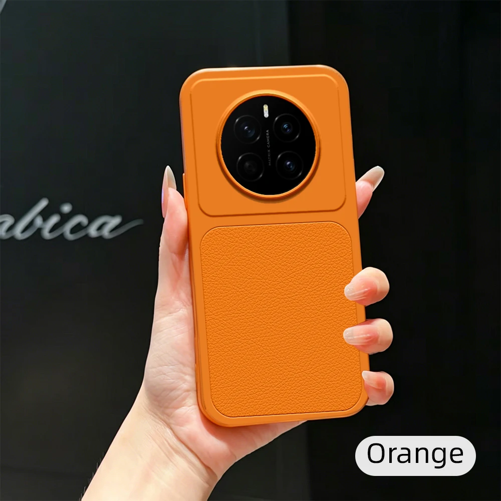 For Honor Magic7 Pro Phone Case Honor Magic 7Pro Case PU Lambskin Leather Frosted Shockproof protective shell Back Cover