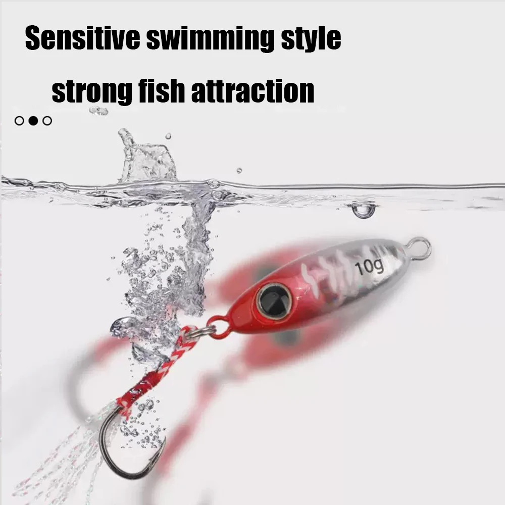1 Stück/5 Stück Leuchtende Mikro-Metall-Jigging-Angelköder 5,5g/7,5g/10g Shore Casting Jig Lure Spoon Salzwasser Künstlicher Meeresköder – Detail 2