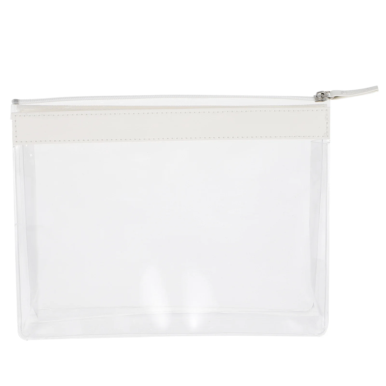 

1pc Waterproof Zipper Transparent Wash For Women Portable Storage Organizer Travel Makeup Bag Plastic Bag