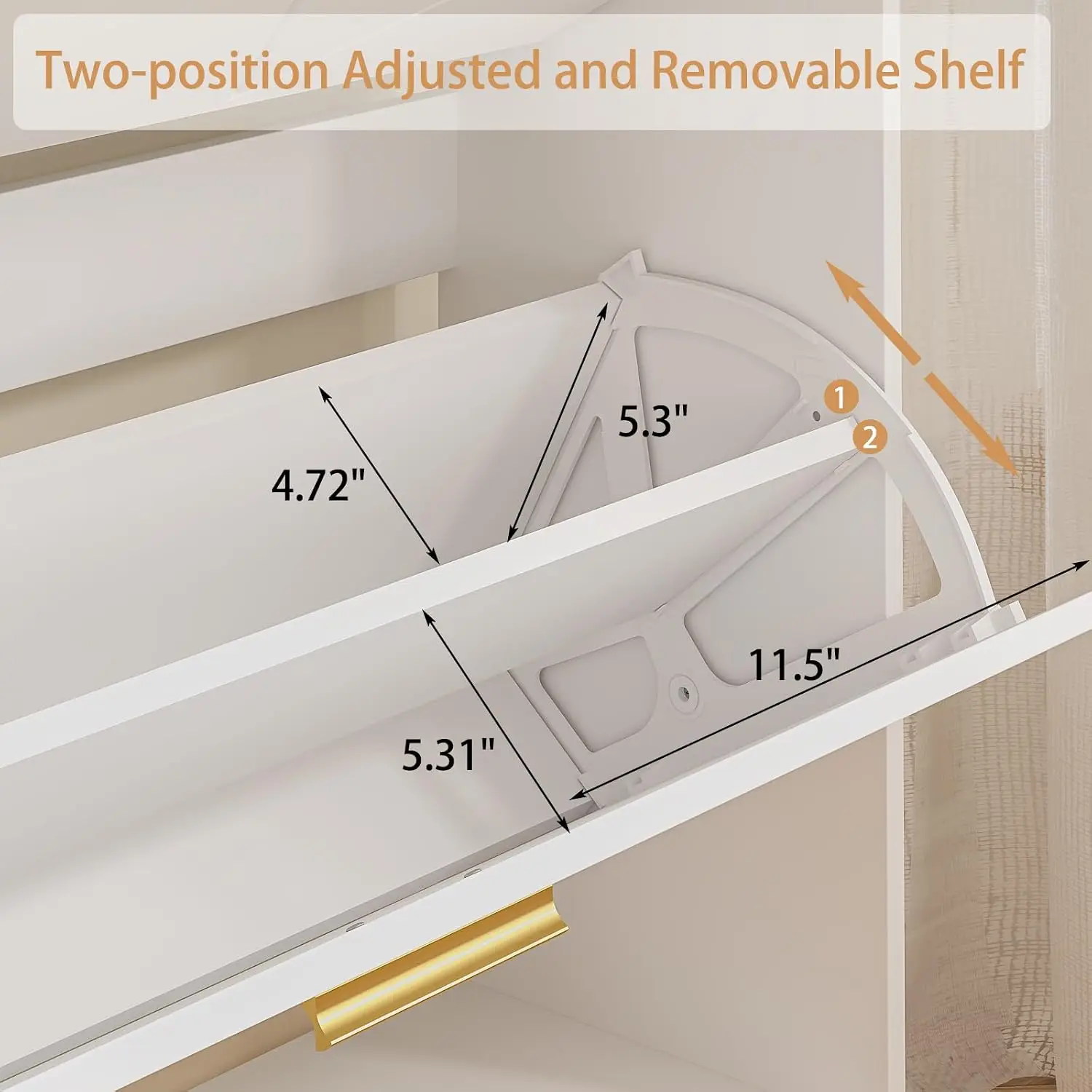 Slim Wooden Shoe Cabinet 2-Pack with Flip Drawers & Fluted Panel, Freestanding Organizer with Storage , Customized