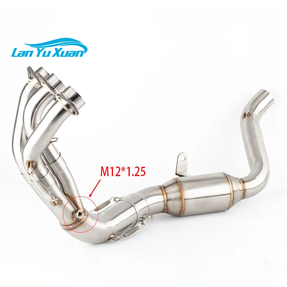 

Motorcycle Exhaust Escape full Systems Front Link Pipe Connect 51mm Muffler Slip On For MT-09 MT09 FZ-09 2021 2022 2023