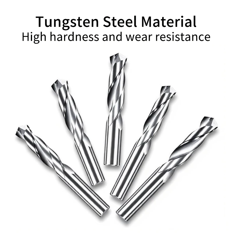 Solid‑Carbide StraightShank Twist Drill Bit 0.5‑26mm for AL Copper StainlessSteel Custom Sizes Available forCNC Machining Center