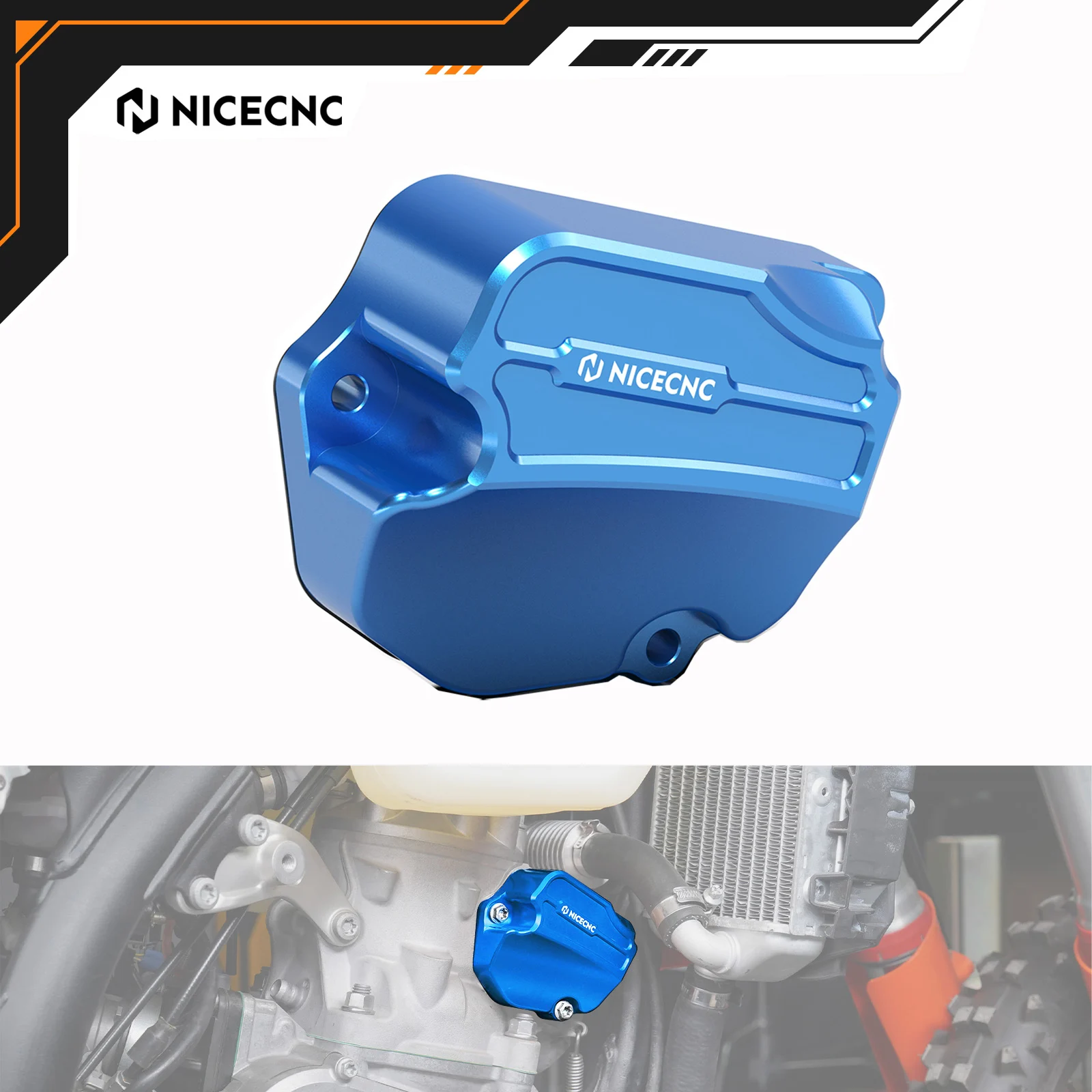 

NICECNC For Husqvarna TE300 TE250 2024-2025 TC250 TX300 2023-2025 Aluminum Two Stroke Performance Oversized Powervalve Cover