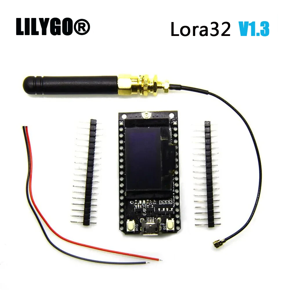 

LILYGO® LoRa V1.3 ESP32 SX1276 868/915Mhz WIFI Wireless Bluetooth Module 0.96 Inch OLED Screen Support Arduino Development Board