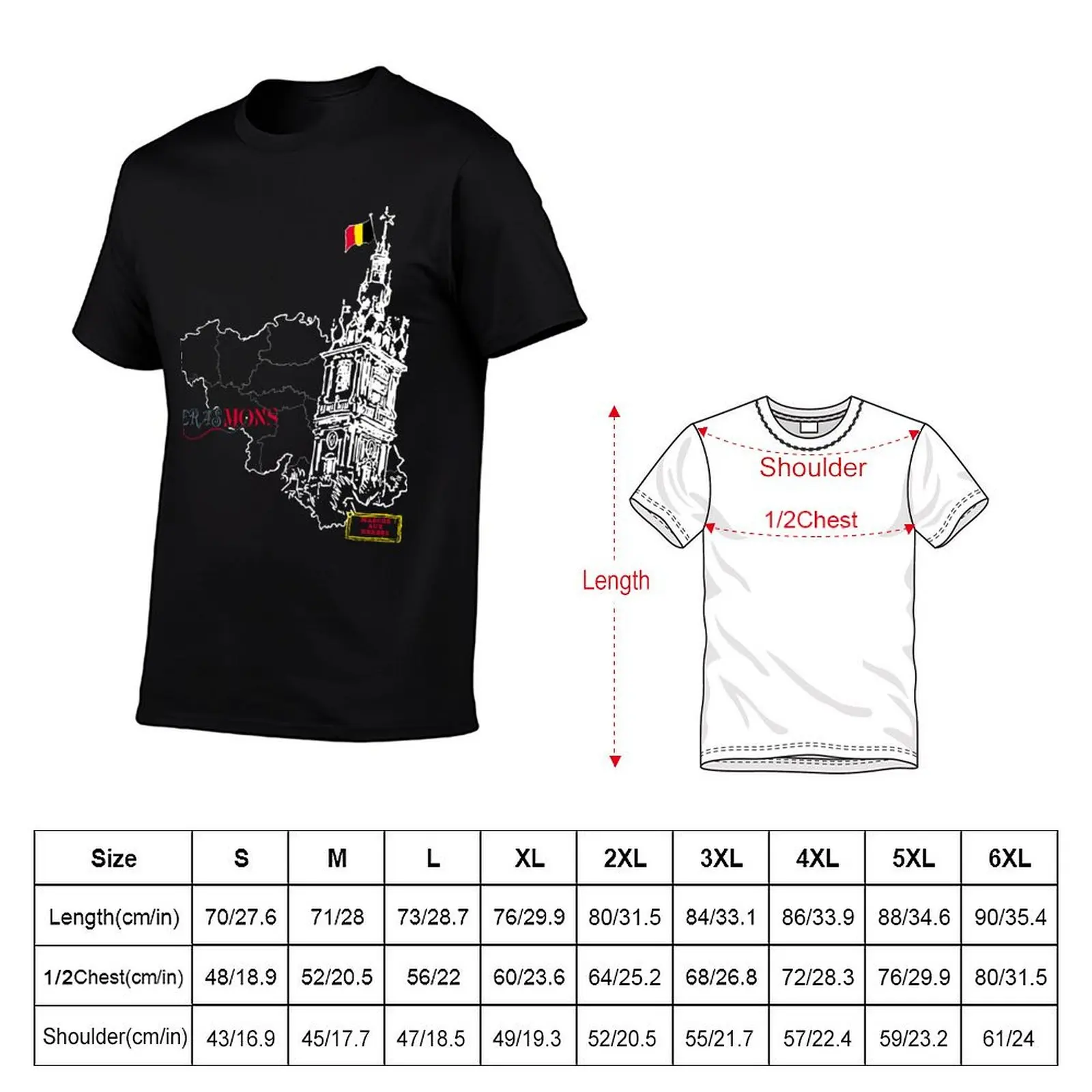 Erasmons 2022-2023 Black Shirts T-Shirt Construction Work Tee Shirt