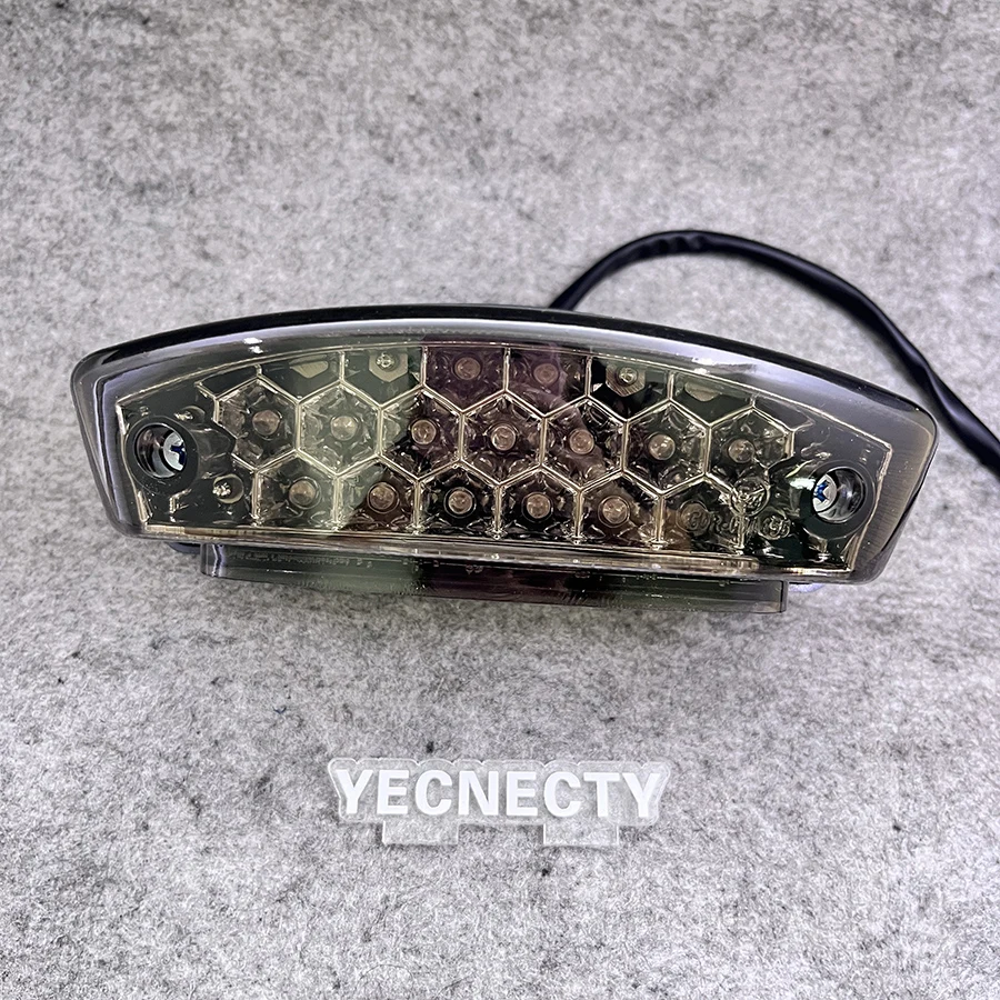 Smoke Lens Universal Motorcycle Rear Brake Light 21 LED Motorbike License Plate Tail Flashers For Honda Suzuki Yamaha Kawasaki