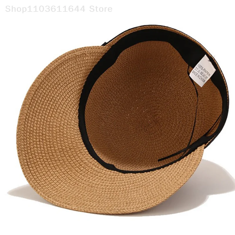 Новая соломенная шляпа, модная уличная студенческая шляпа для отдыха, солнцезащитный крем, летняя бейсболка