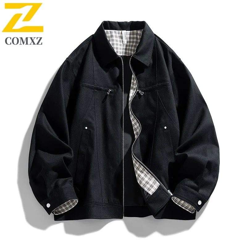 

COMXZ ветровка куртка 2025 повседневная уличная дышащая куртка для кемпинга и прогулок легкое пальто осенняя классическая мужская одежда куртки