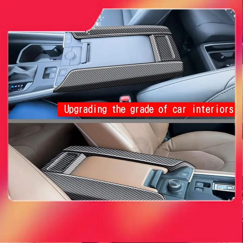

Car Center Console Armrest Box Cover Armrest Box Carbon Fiber Trim Sticker For Toyota Grand Highlander 2024-M54K