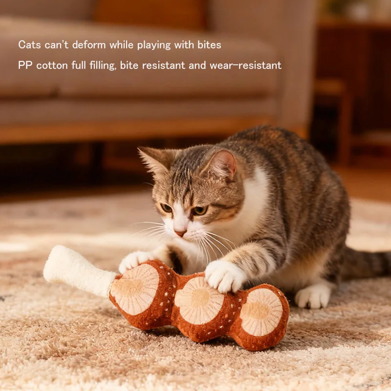 

Cat toy teeth grinding toy Hemp rope Interactive Chew Proof pastime Teething Toy Cute Kitten Scratching Fun Entertainment