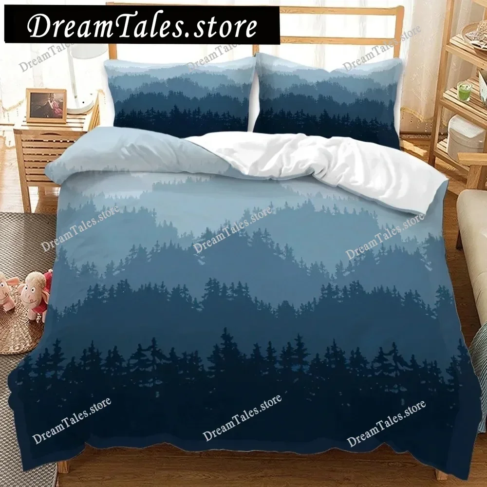 Mountain Forest Bedding Set Duvet Cover 3d Bedding Fashion Design Decoration King Duvet Cover Set Double Bed Set Bedding Sets741