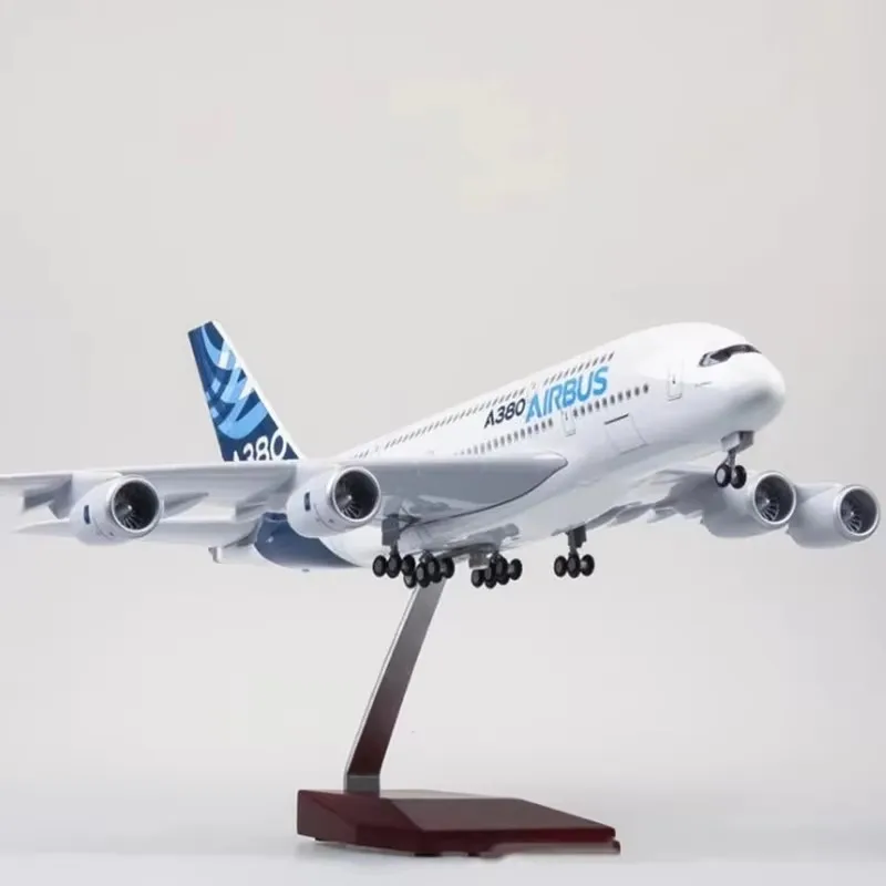 47CM  1: 200 Scale Airbus 380 Civil Aircraft A380 Prototype Simulation Aviation Enthusiast Collection Gift Decoration