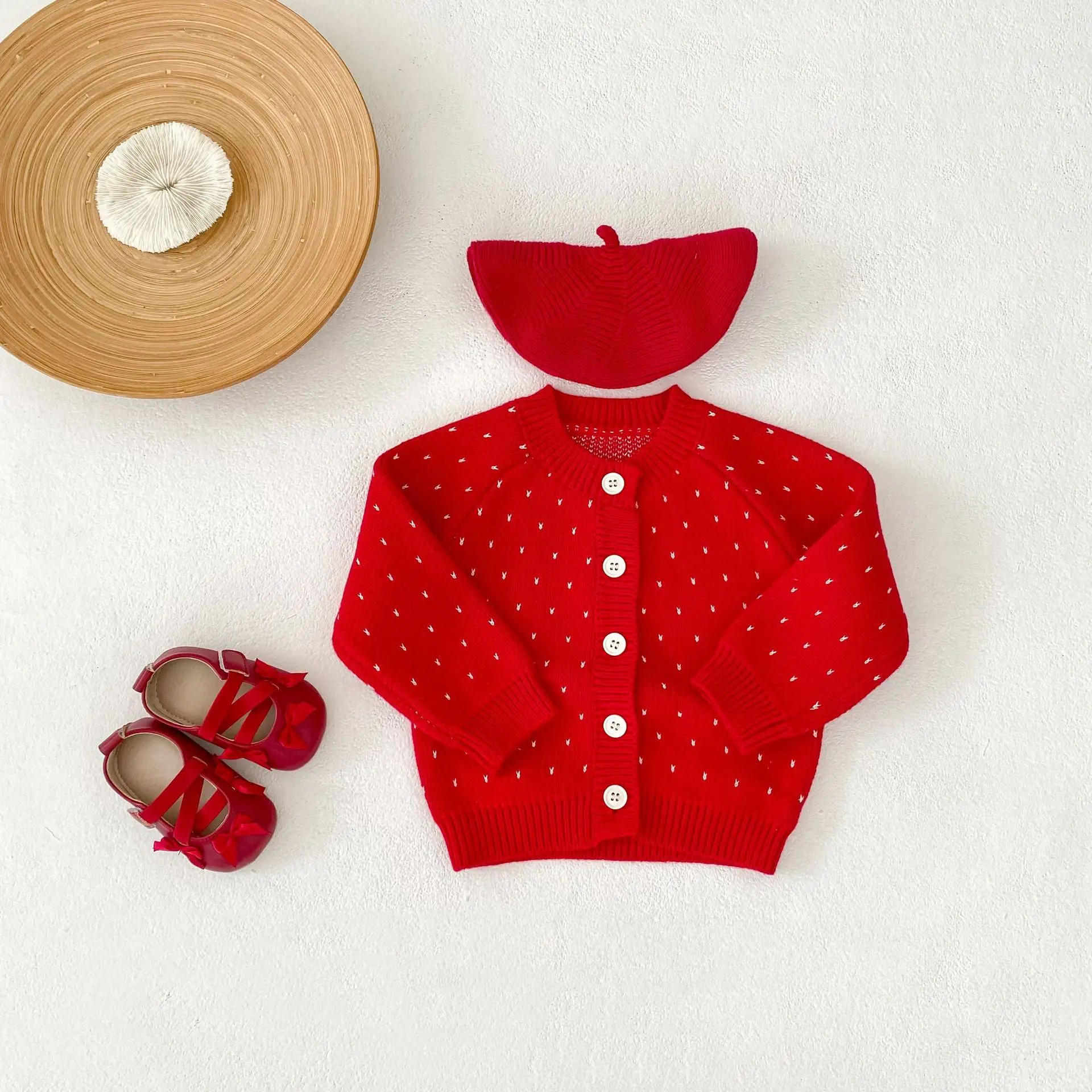 2025 Autumn Children Clothes Girl Solid Knitted Long Sleeve Sweater Baby Casual Outwear Kid Knit Pullover Shirt Boy Cotton Tops