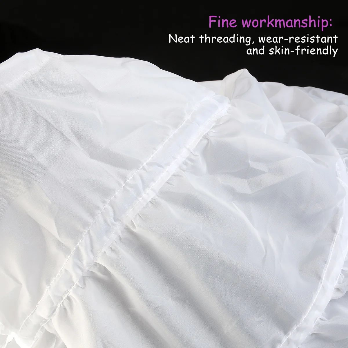 

Girls Petticoat Skirt Elastic Hook Loop Straps Foldable Lightweight Half Flower Girl Dress Girls' Petticoat