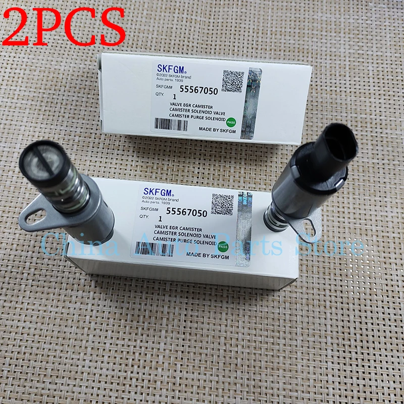 2PCS Camshaft Position Actuator Solenoid Valve VVT For Chevrolet Cruze 1.6 1.8 Sonic Epica 1.8 Opel Insignia Astra 55567050