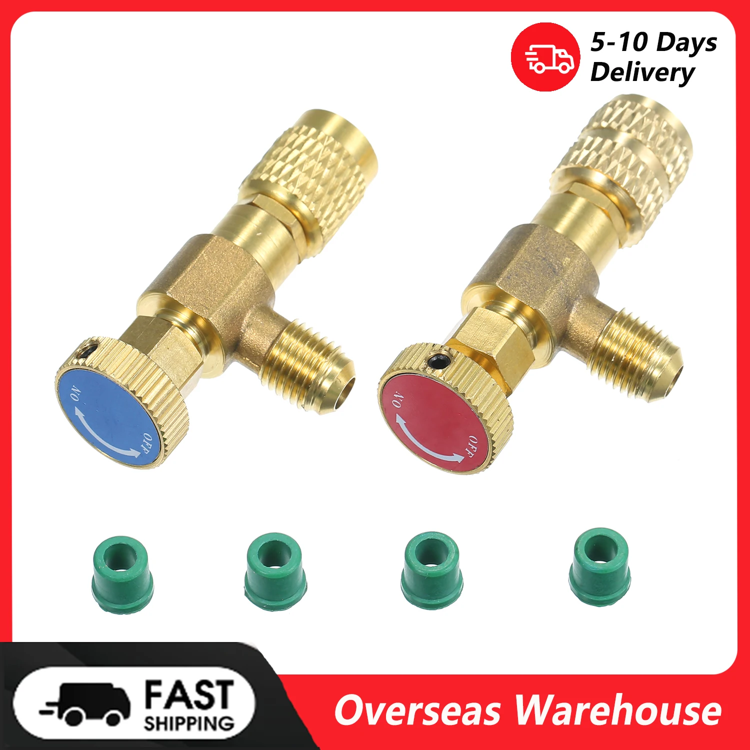 Vanne de charge de réfrigérant R12 R410, vanne de sécurité de liquide de réfrigérant de climatisation, vannes de contrôle de débit en cuivre