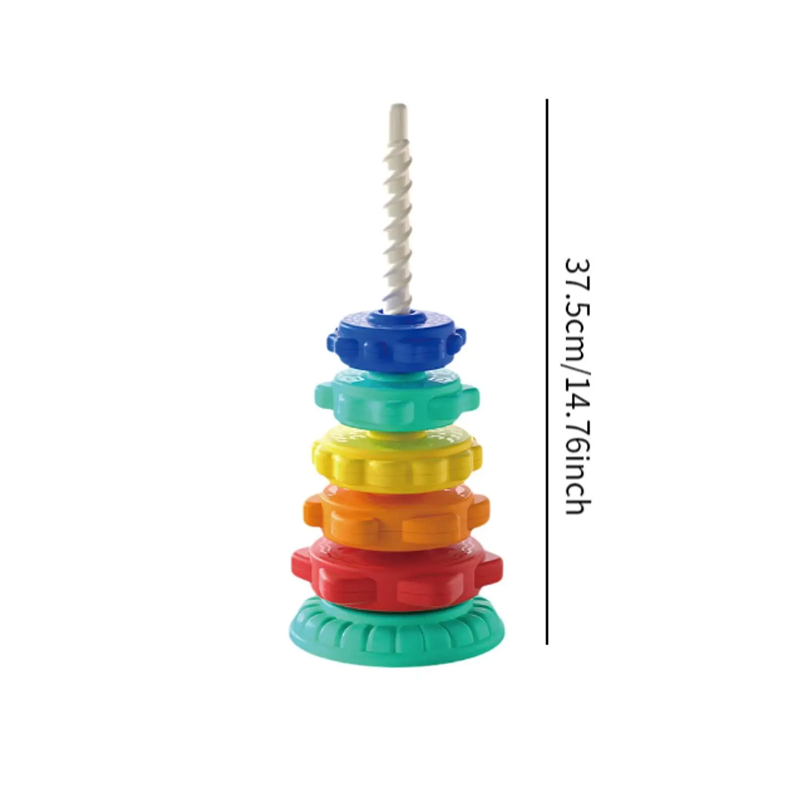 レインボータワーおもちゃ 感覚おもちゃ 運動能力開発おもちゃ レインボーホイールおもちゃ おもちゃ 1-