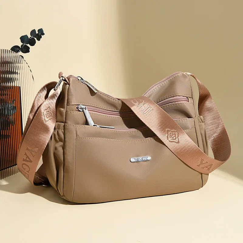 

Multiple Pockets Shoulder Bags for Women Nylon Waterproof Purses Luxury Handbags Women Female Crossbody Bag Designer