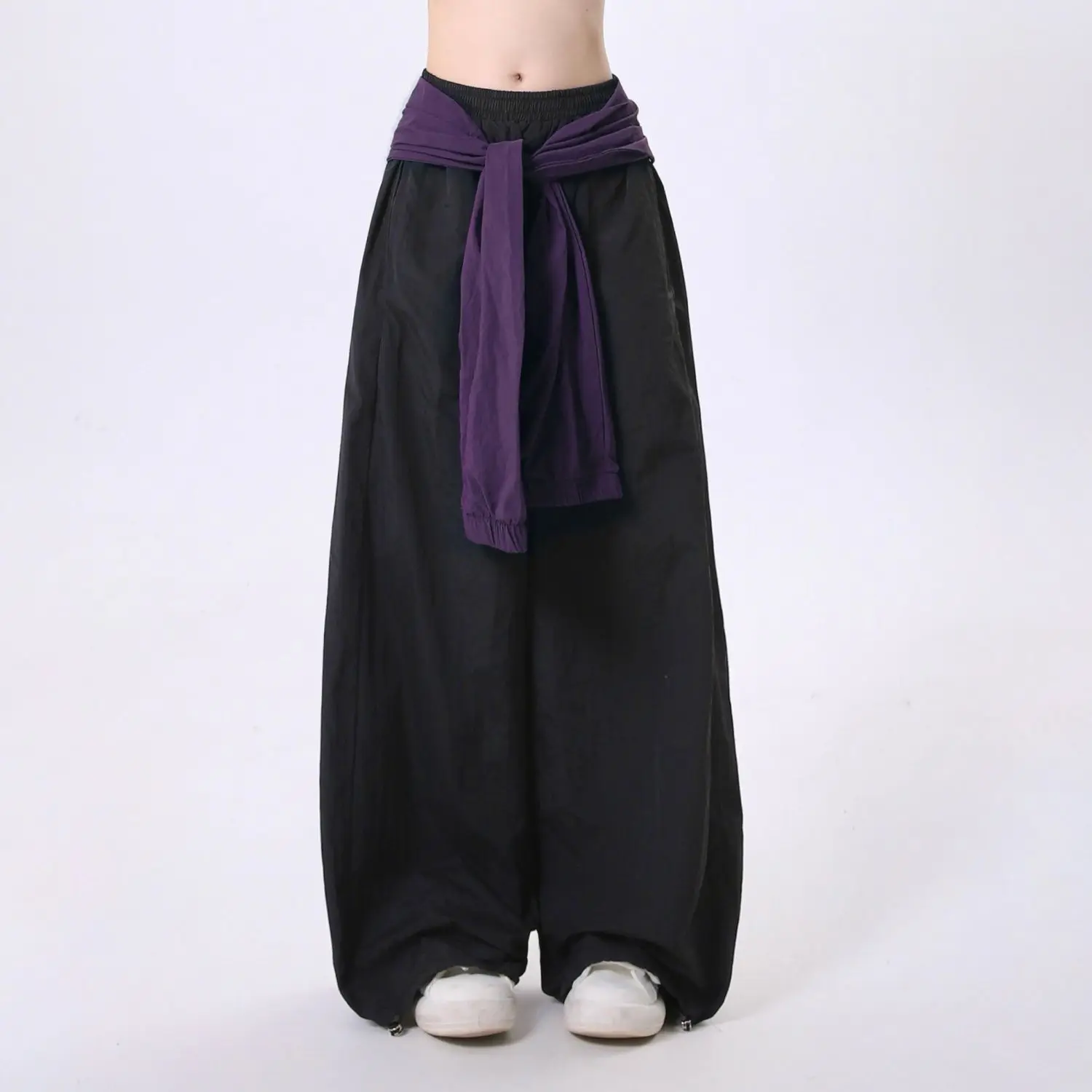 Street Dance Women Multicolor Loose Pants American Retro Hip-hop Sports High Waist Wide Leg Casual Trousers Versatile Trendy BF
