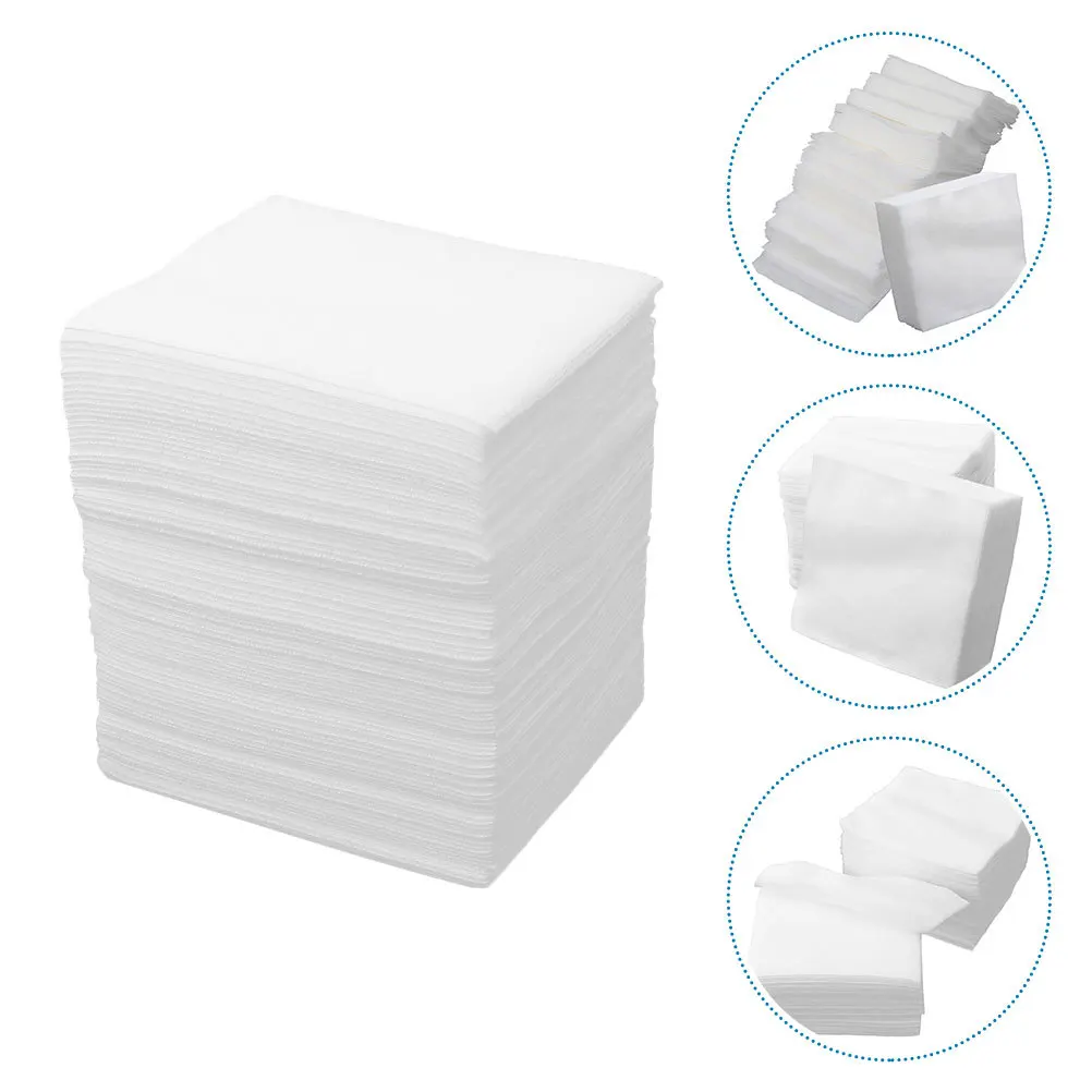 300 個のフェイシャルメイクアップパッド不織布素材軽くて薄いクレンジングパッド旅行用フェイスクリーニング女性スキンケア