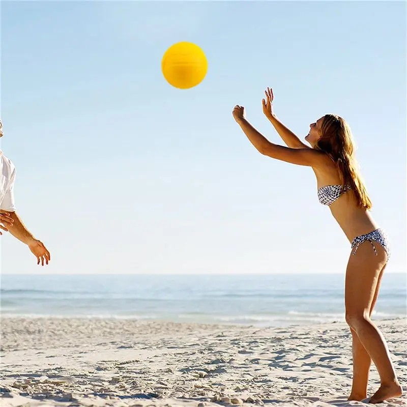 XSXS-Viminston Roundnet Game Ball Replaceable Competitive Balls Mini Volleyball 15-Pack With Pump