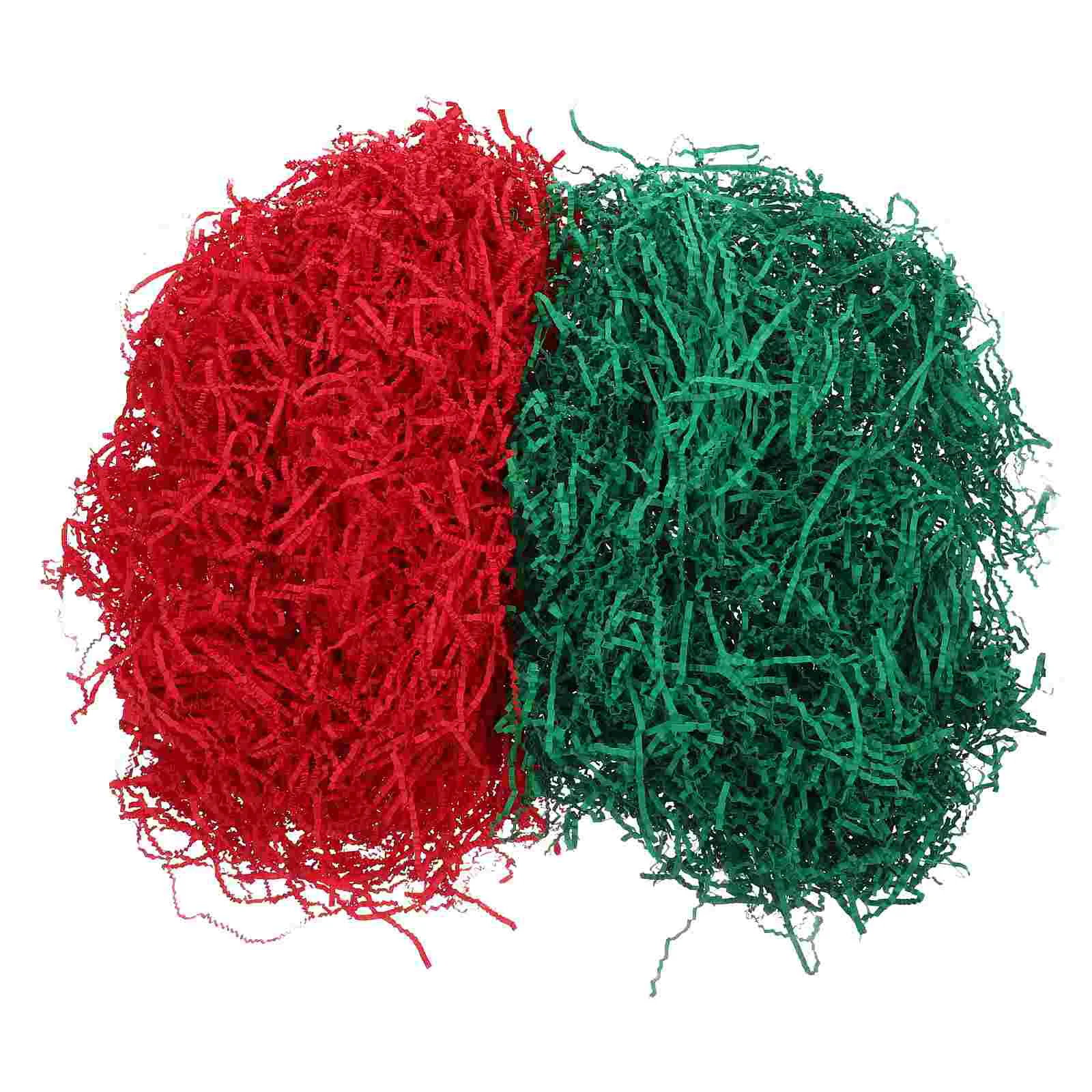 

Gift Box Wrapping Paper Christmas Shred Presents Packaging Crinkle Ribbon Green Shredded Basket Stuffing Decorate Halloween Cut