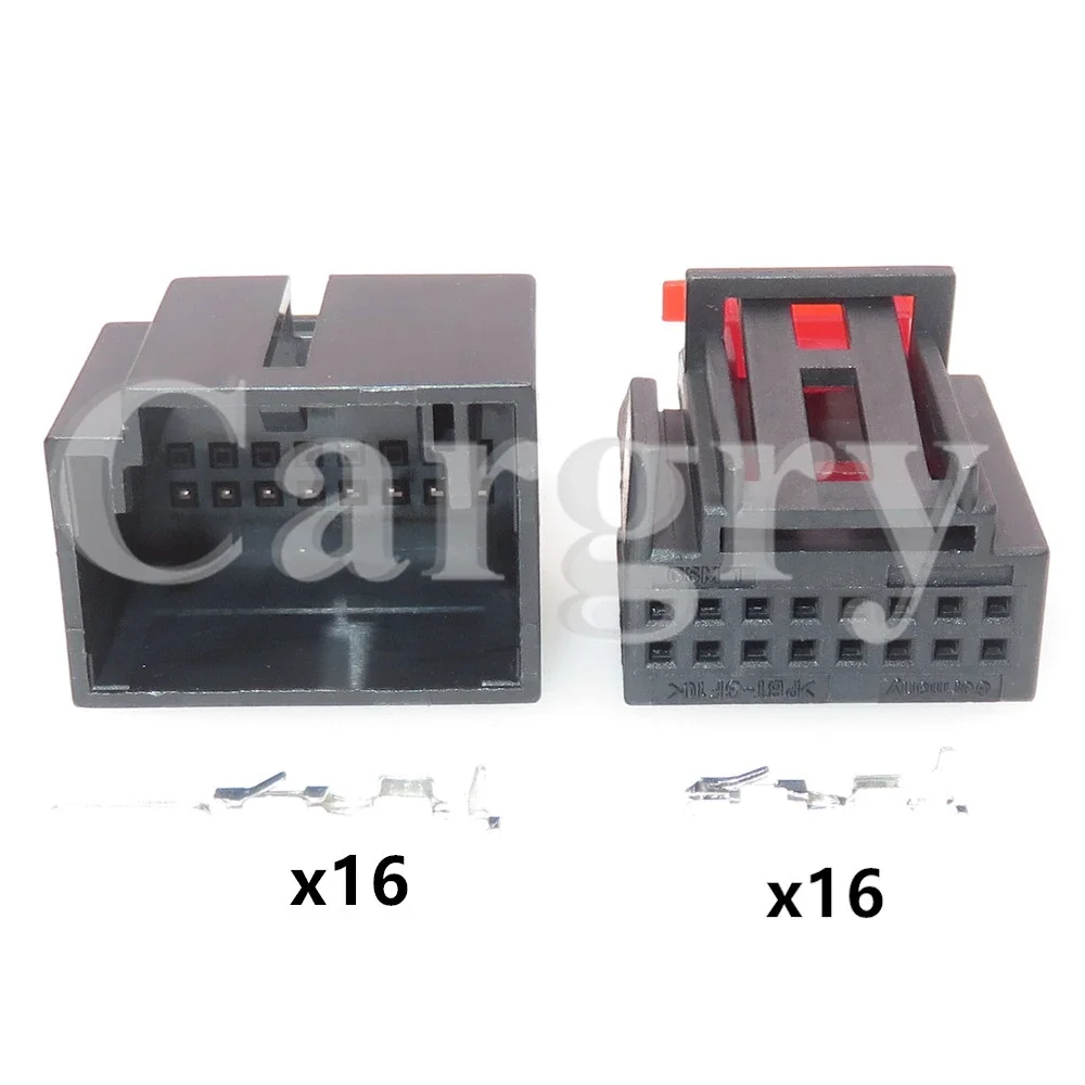1 مجموعة 16P 1K0972928 95B972728 التيار المتناوب الجمعية السيارات مرآة الرؤية الخلفية توجيه قفل فرملة اليد التبديل سلك موصل مقبس كابل السيارة